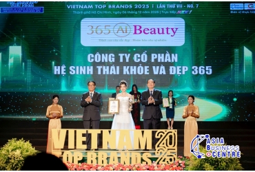 365 AI Beauty – được vinh danh top 10 “ Thương hiệu hàng đầu Việt Nam 2025”